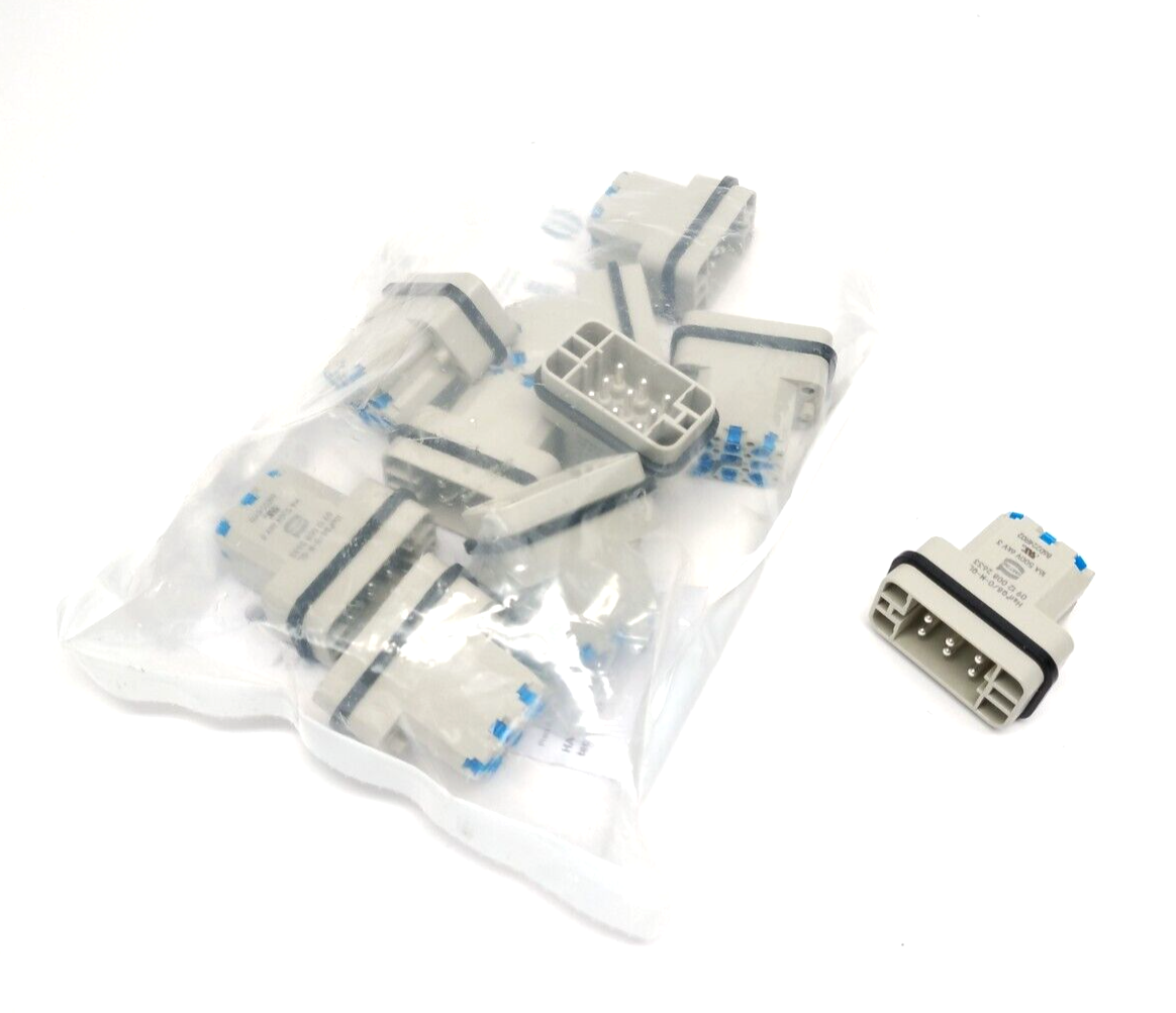 Harting Han Q8/0-M-QL Han-Quick Lock Male Connector Insert 09120082633 10 PACK - Maverick Industrial Sales