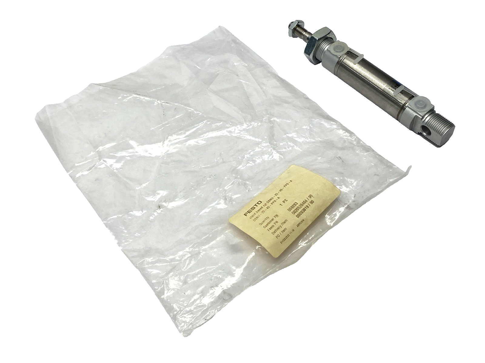 Festo DSNU-25-40-PPS-A Double-Acting Pneumatic Cylinder 40mm Stroke 559283 - Maverick Industrial Sales