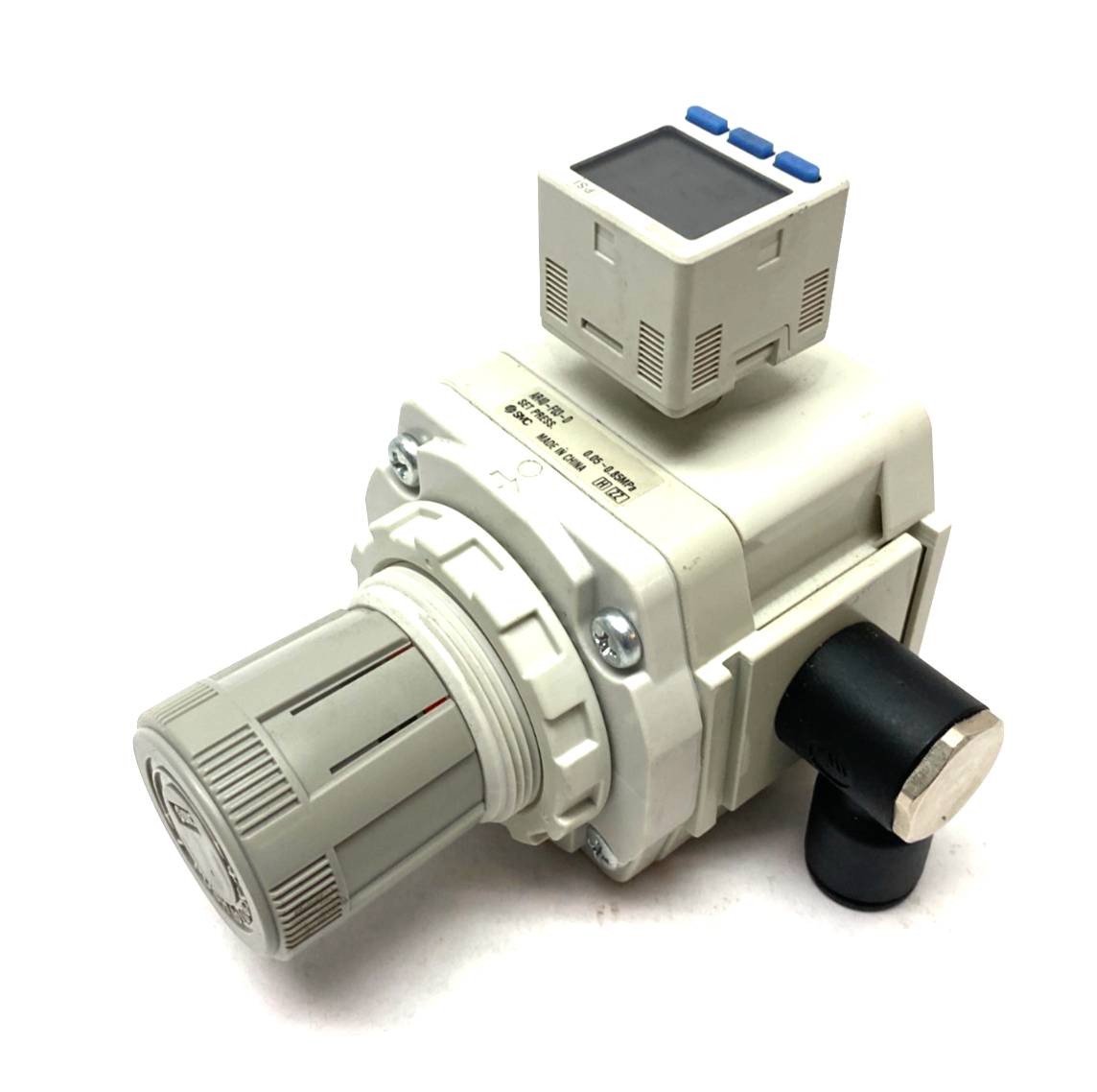 SMC AR40-F03-D Regulator w/ ISE20B-V-P High-Precision Pressure Switch - Maverick Industrial Sales