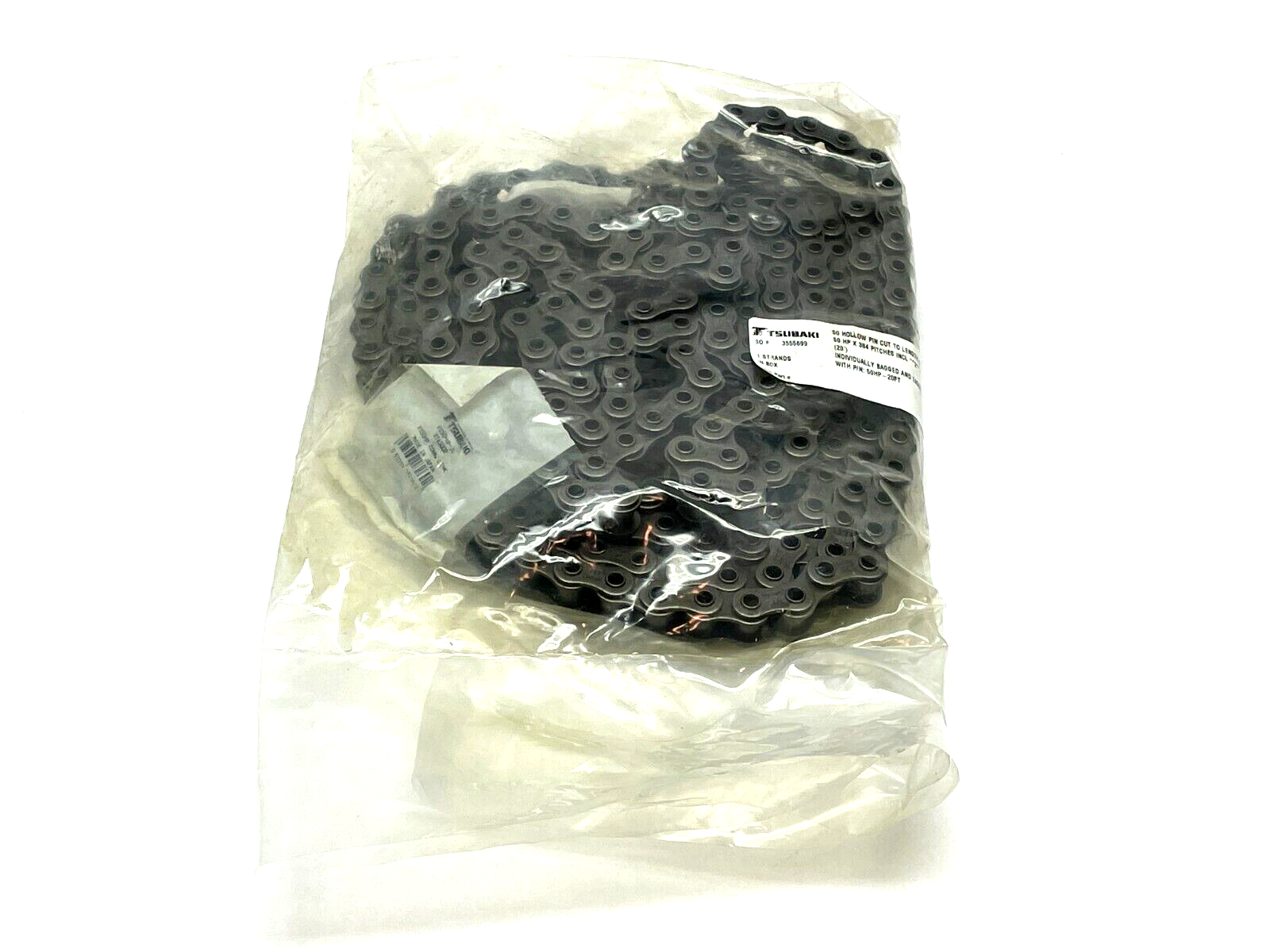 Tsubaki RS50-HP Roller Chain 50 HP x 384 Pitches 20ft Length - New - Maverick Industrial Sales