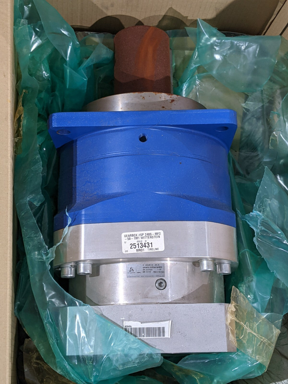 Wittenstein Advanced SP240S-MF2-50-1M1-2S Low Backlash Planetary Gearbox 2-Stage - New – Open box - Maverick Industrial Sales