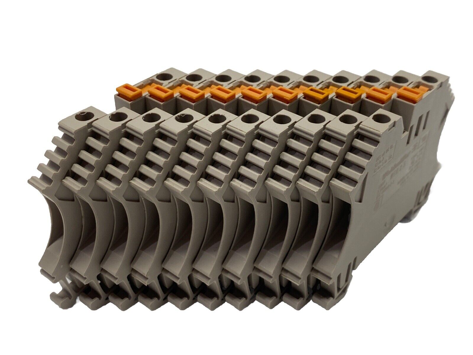 Weidmuller 1855610000 WTR 2.5 Terminal Block 2.5mm 24A 500V LOT OF 10 - New – Open box - Maverick Industrial Sales