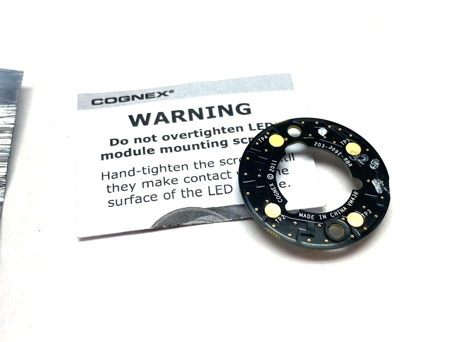 Cognex CKR-IRRL-00 Circular Infrared Illumination Module 820-0183-1R - New – Open box - Maverick Industrial Sales