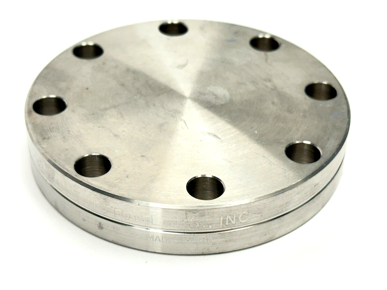 Huntington Labs 337‐000 3-3/8" O.D Vac-U-Flange Blank 8-Bolt - Used - Maverick Industrial Sales