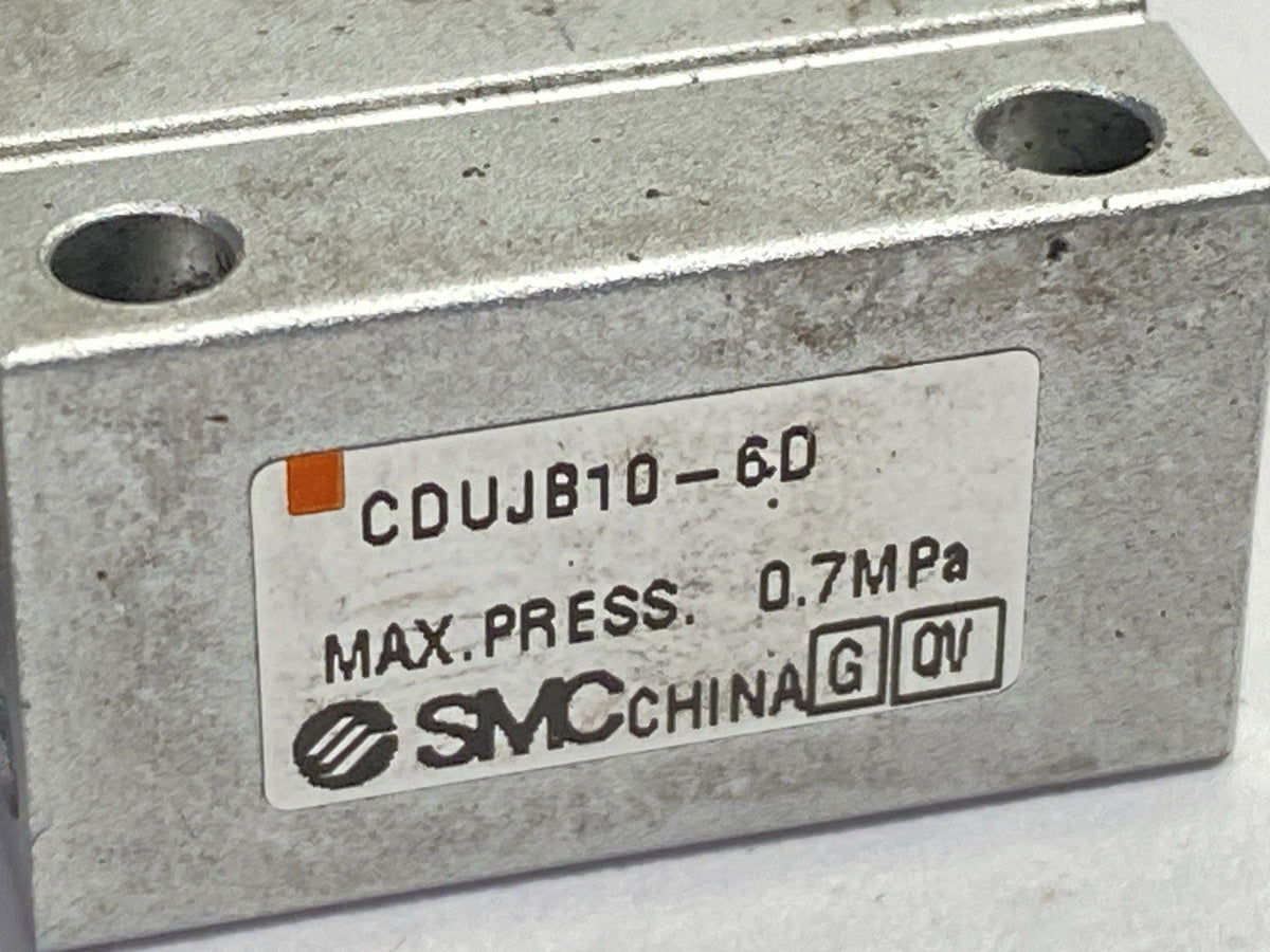 CDUJB10-6D | SMC Pneumatic Miniature Free Mount Cylinder 10mm Bore 6mm Stroke - Used - Maverick Industrial Sales