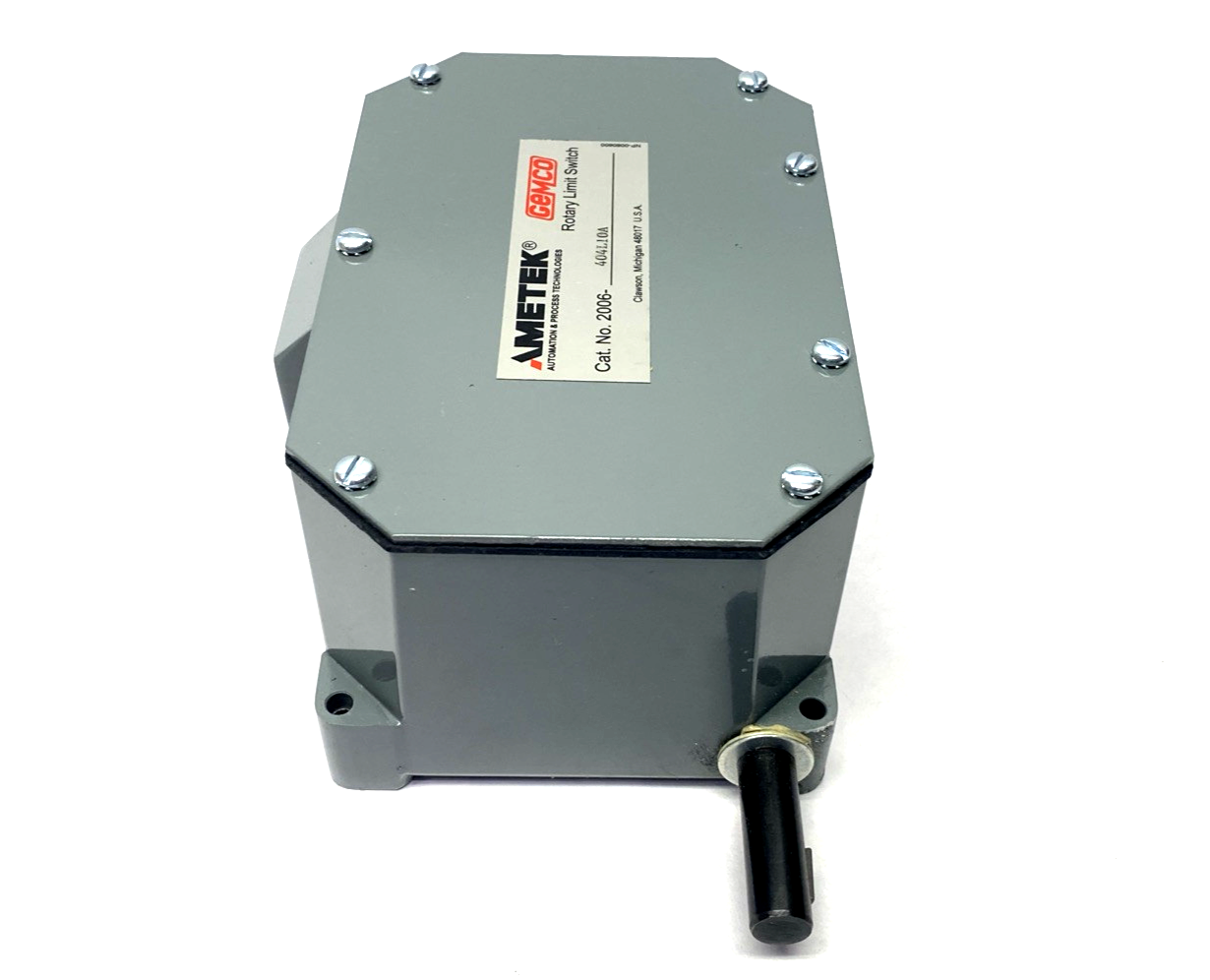GEMCO Ametek 2006-404L10A Rotary Limit Switch, Geared 10:1 SPDT - New – Open box - Maverick Industrial Sales