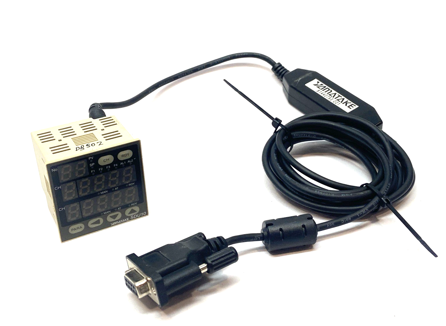 Yamatake SDU10T0100 Temperature Control Unit DIN Mount w/ 81440793-001 Cable - Maverick Industrial Sales