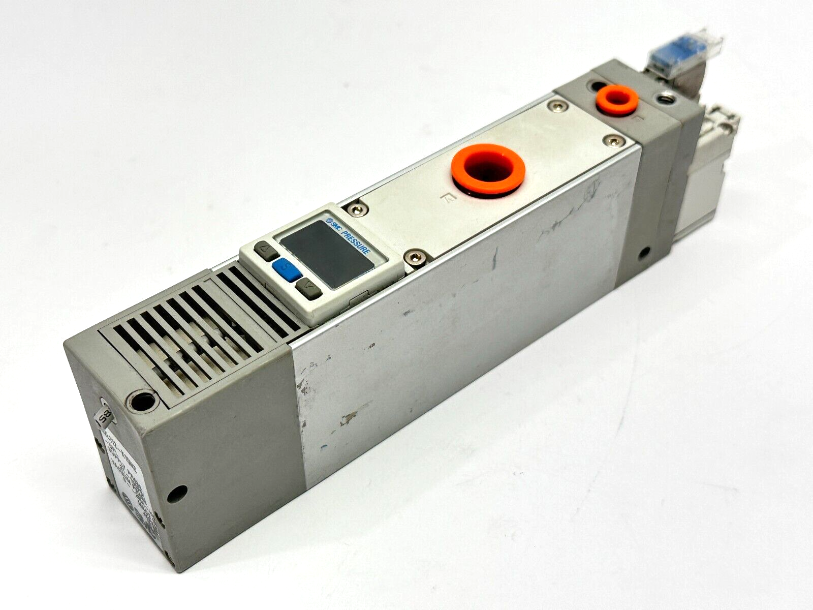 NZL112-K15MZ-DPL | SMC Multi-Stage Vacuum Ejector w/ 2x SYJ514-5MOZ - Used - Maverick Industrial Sales