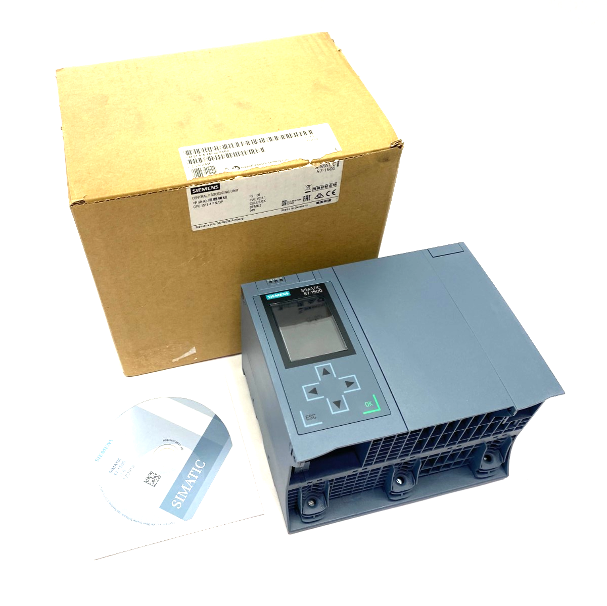 Siemens 6ES7 518-4AP00-0AB0 SIMATIC S7-1500 CPU Unit, 1518-4 PN/DP - Maverick Industrial Sales