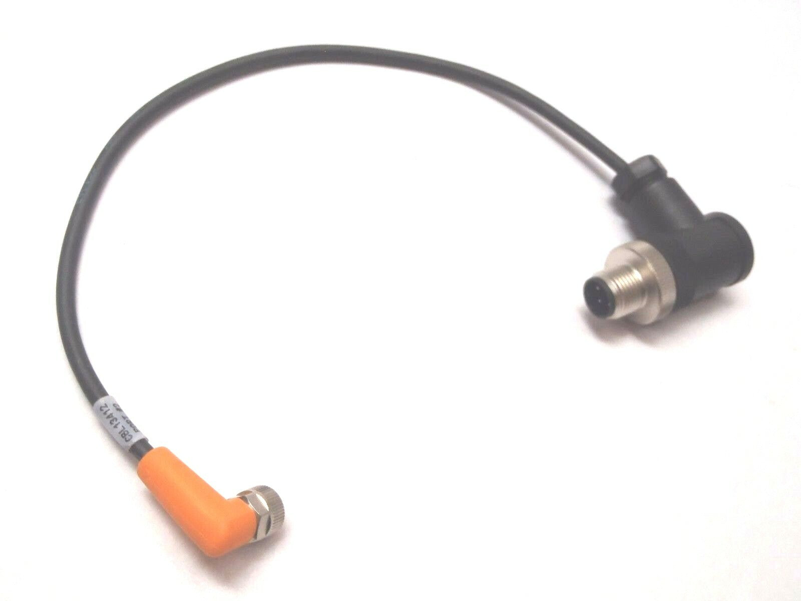 EVC005 | IFM Electronic Efector 4 Pin Right Angle Connector Cable Cordset 9"- Used - Maverick Industrial Sales