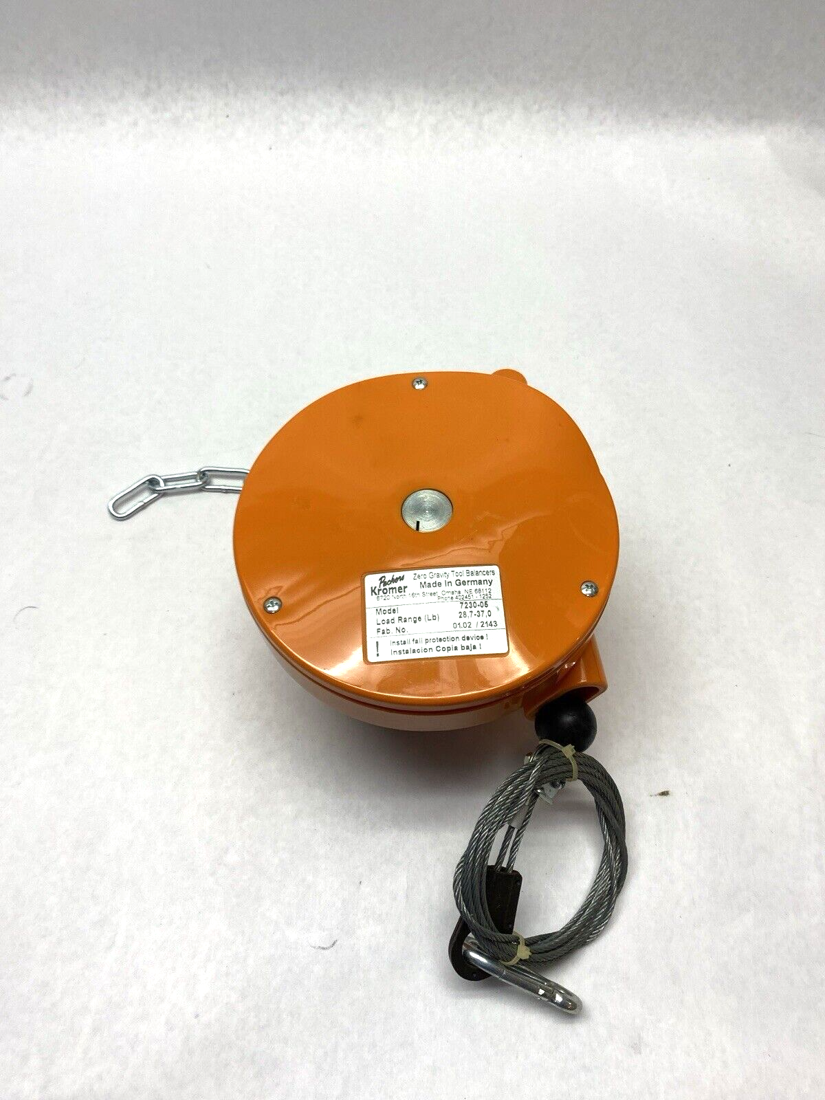 Packers Kromer 7230-05 Zero Gravity Tool Balancer 28,7-37,0 lb For Parts - For parts or not working - Maverick Industrial Sales