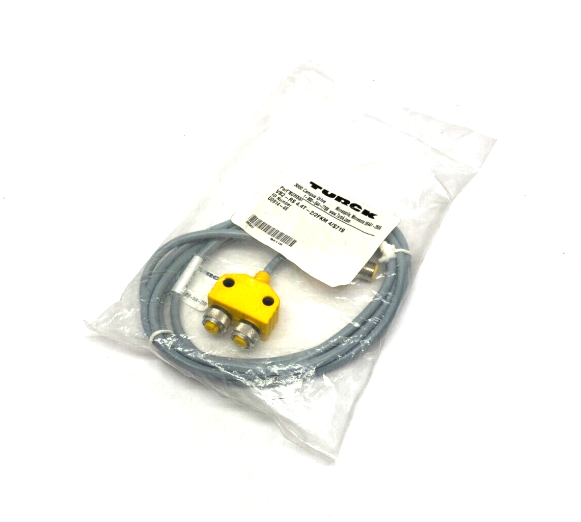 Turck VB2-RS 4.4T-2/2FKM 4/S719 Junction Splitter Cordset U0914-46 - New - Maverick Industrial Sales