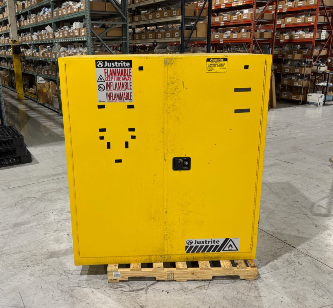Justrite 899170 Sure-Grip EX Flammable Liquid Storage Cabinet, 2-55 Gal Capacity - Maverick Industrial Sales