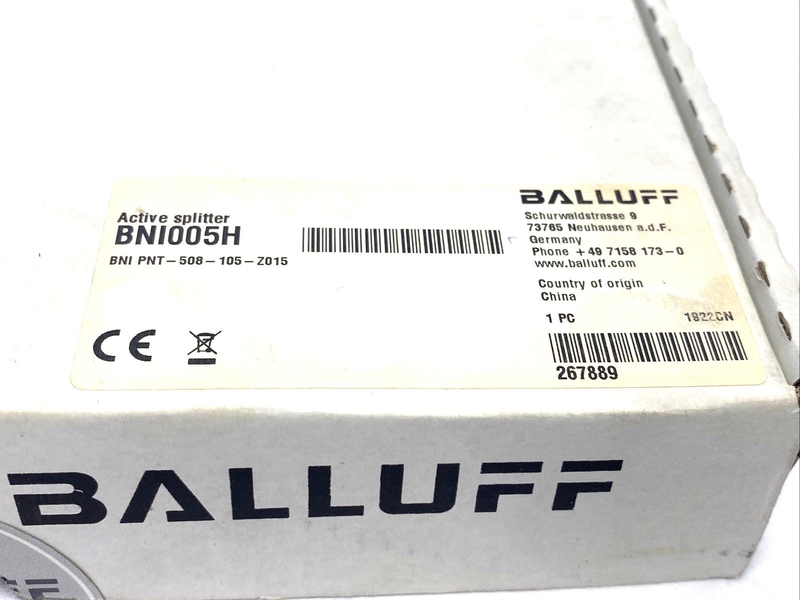 Balluff BNI005H Active Splitter I/O Master Block BNI PNT-508-105-Z015 - New – Open box - Maverick Industrial Sales