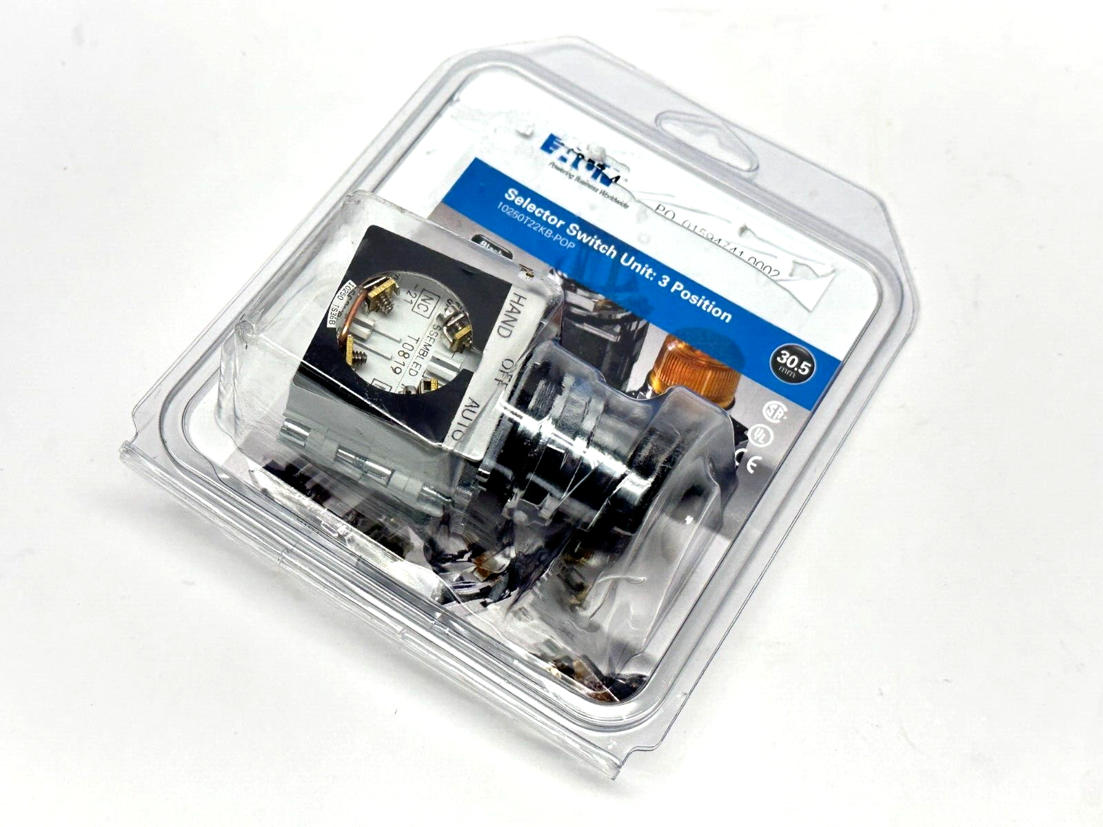 Eaton 10250T22KB-POP Selector Switch Unit 3-Position Black - Maverick Industrial Sales