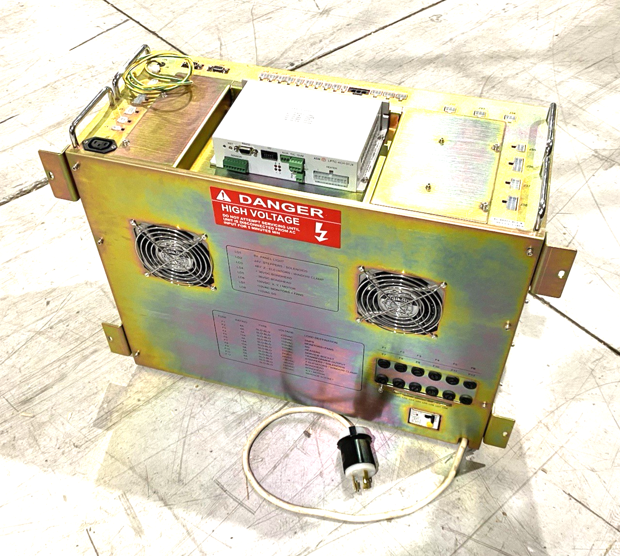 01-88373 | ASM Wire Bonder Rev. A Power Supply Assembly Unit EAGLE60 LPS-2 ASSY568 - Used - Maverick Industrial Sales