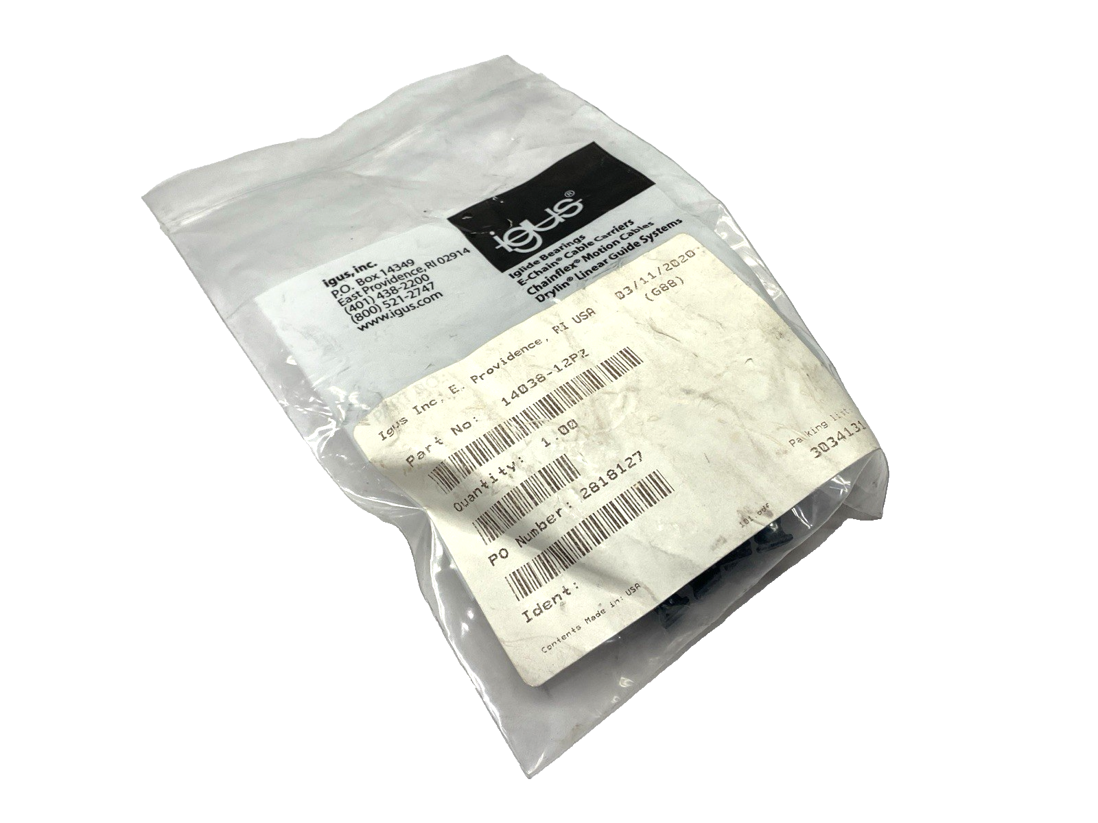 Igus 14038-12PZ Mounting Bracket Set - Maverick Industrial Sales