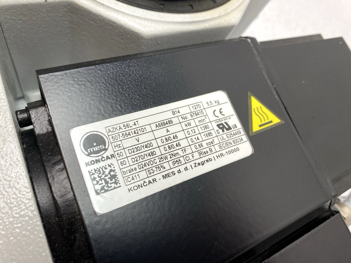TC0120G | Weiss Rotary Indexing Table 8-Station TC120G Spd A, AZKA 56L-4T Motor - Used - Maverick Industrial Sales
