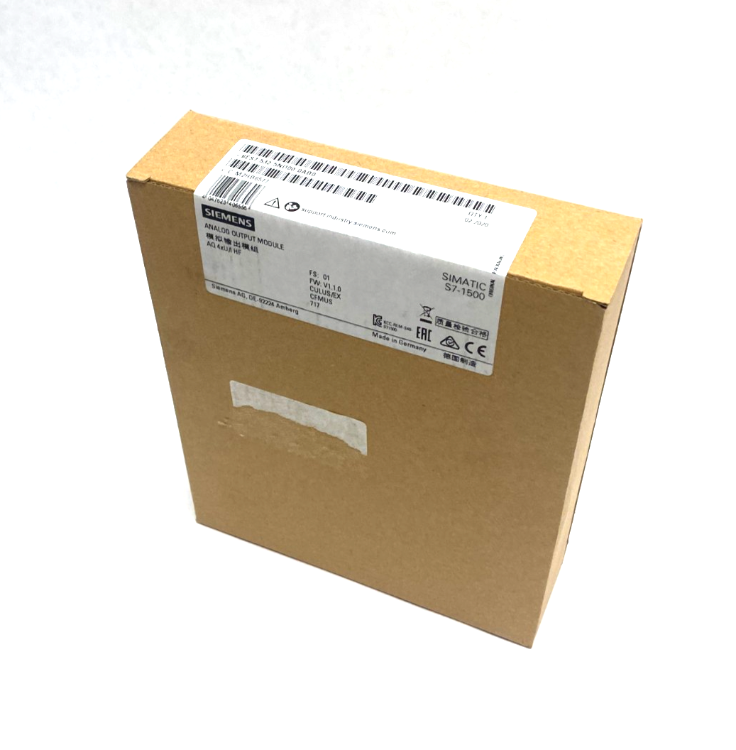 Siemens 6ES7 532-5ND00-0AB0 SIMATIC S7-1500 Analog Output Module AQ 4xU/I HF - Maverick Industrial Sales