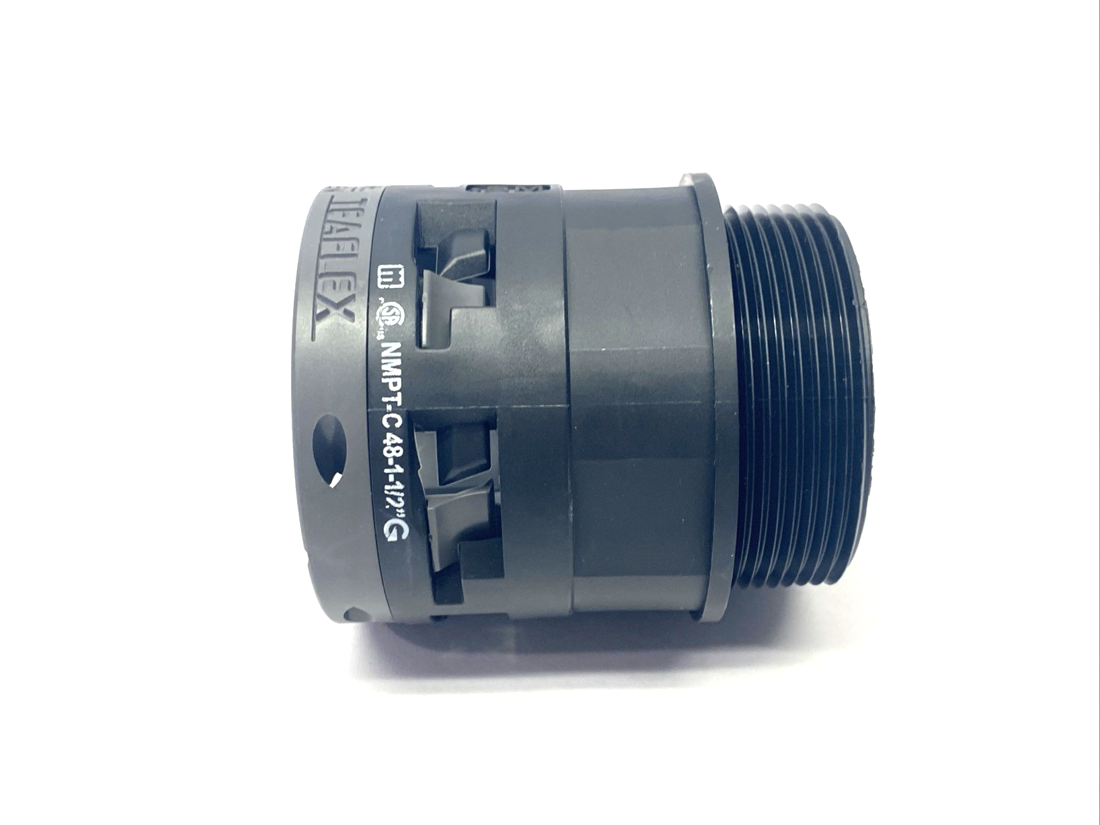 QO000-0002, NMPT-C48-1-1/2" | Teaflex NMPT-C 48-1-1/2" SM Polyamide Straight Male Fitting 2" NPT QO000-0002 - New Other - Maverick Industrial Sales