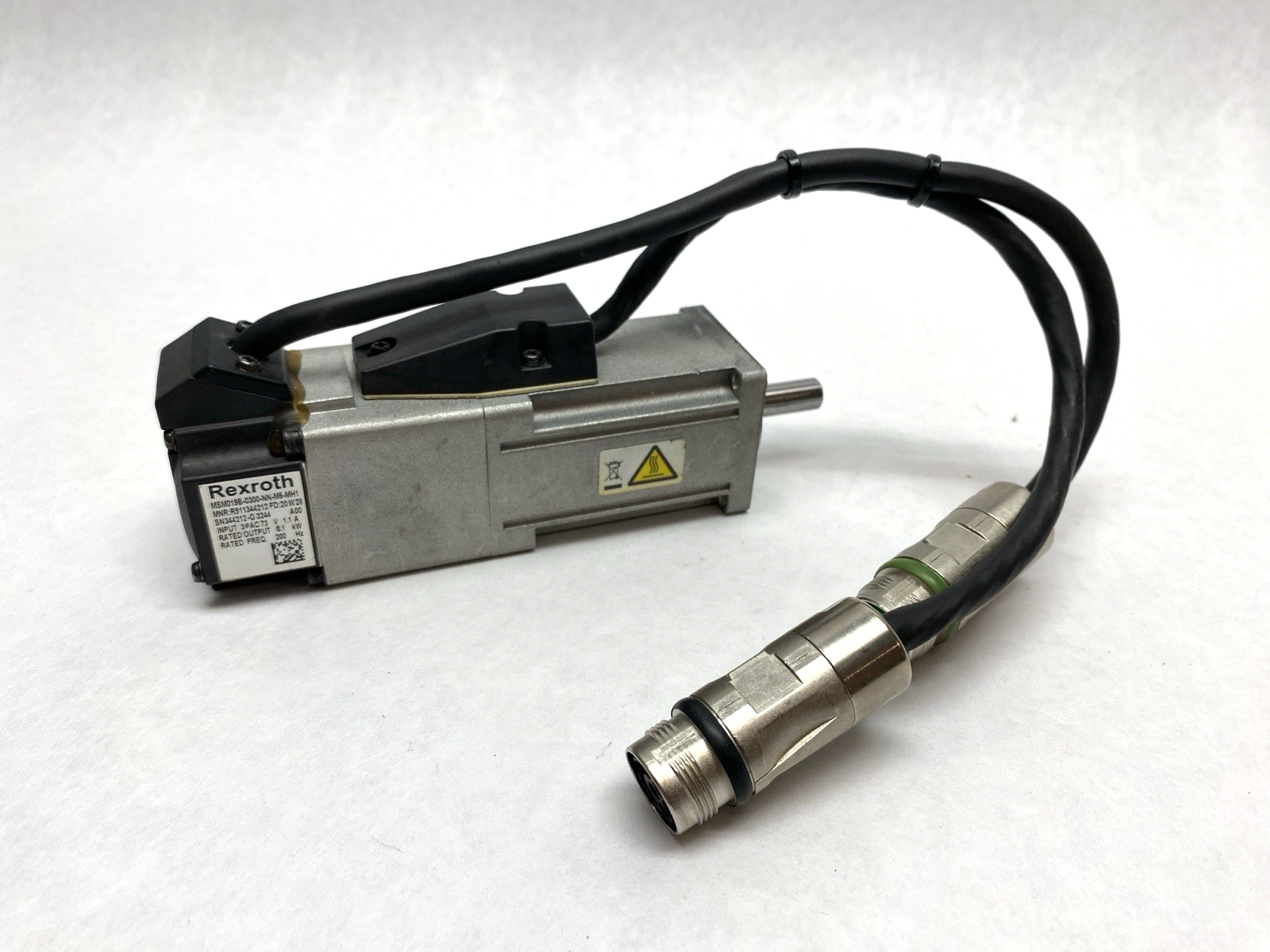 Rexroth R911344212 FD:20 W 28 MSM019B-0300-NN-M5-MH1 Servo Motor - Used - Maverick Industrial Sales