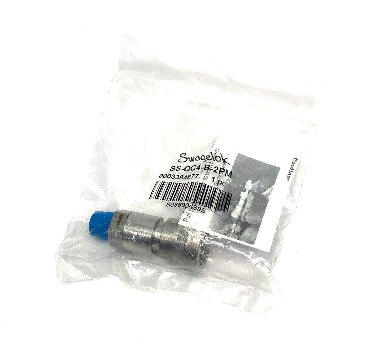 Swagelok SS-QC4-B-2PM Stainless Steel Quick-Connect Body 1/8" Male NPT - Maverick Industrial Sales