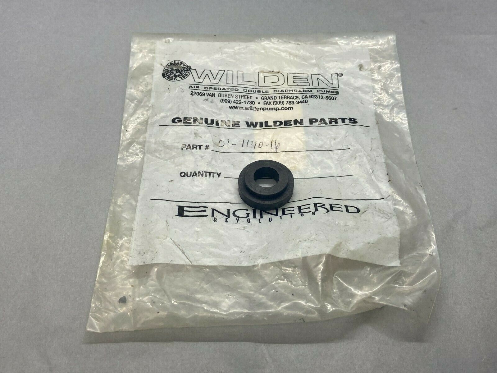 Wilden 01-1140-16 Top Valve Seat for T1 Carbon-Filled Acetal Pump - Maverick Industrial Sales
