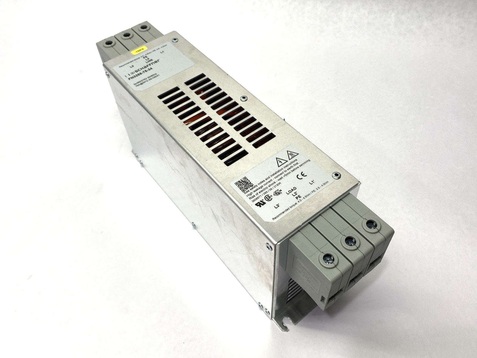 Schaffner FN3258-75-34 Power Line Filter 3-Phase 480/275V 75A - Maverick Industrial Sales
