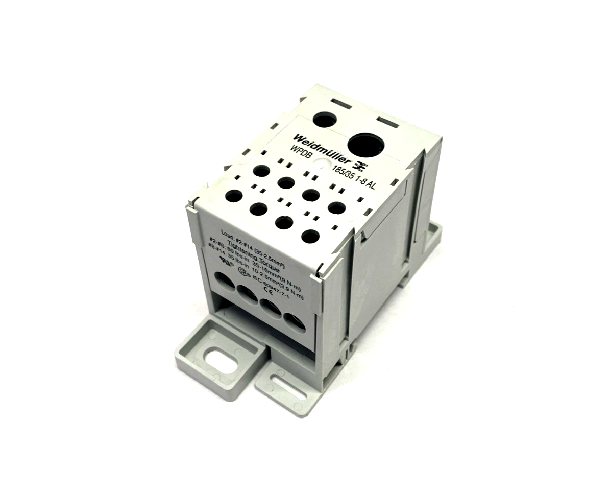 Weidmuller 1879420000 Distribution Block 600V 310A CU9AL, WPDB 185/35 1-8 AL - Maverick Industrial Sales