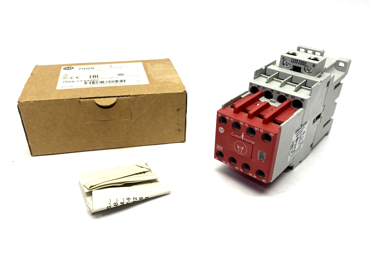 Allen Bradley 700S-CF620DC Ser. A Industrial Safety Control Relay 120VAC 3NO 1NC - Maverick Industrial Sales