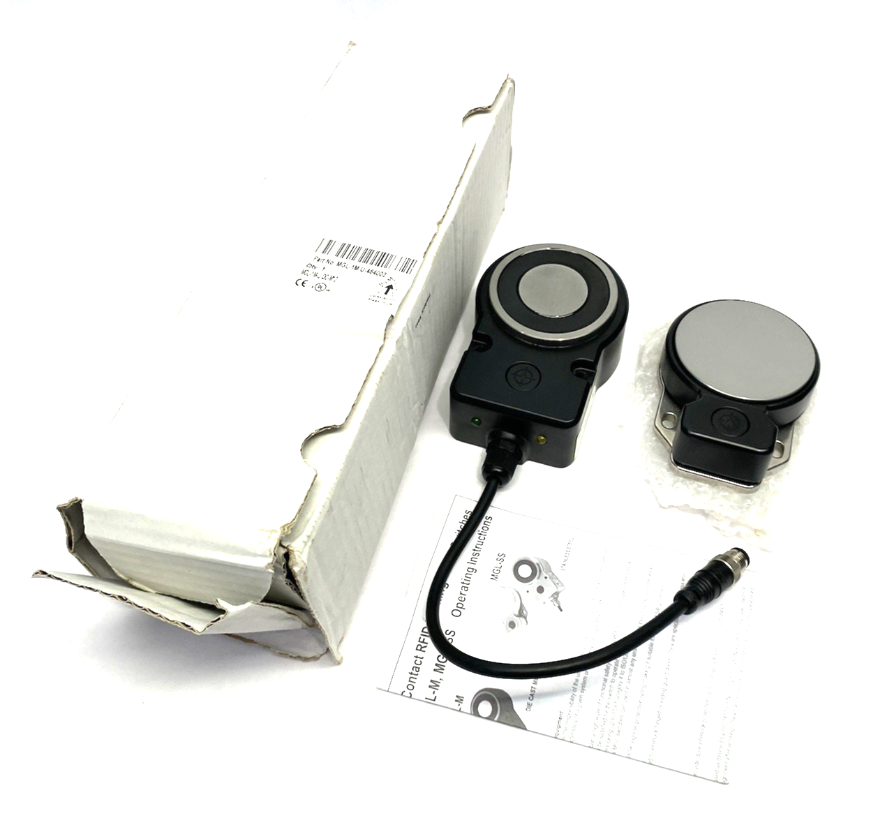 MGL-1M-U-464003 | IDEM Non-contact Safety Switch Set, Uniquely Coded RFID Magnetic - New – Open box - Maverick Industrial Sales