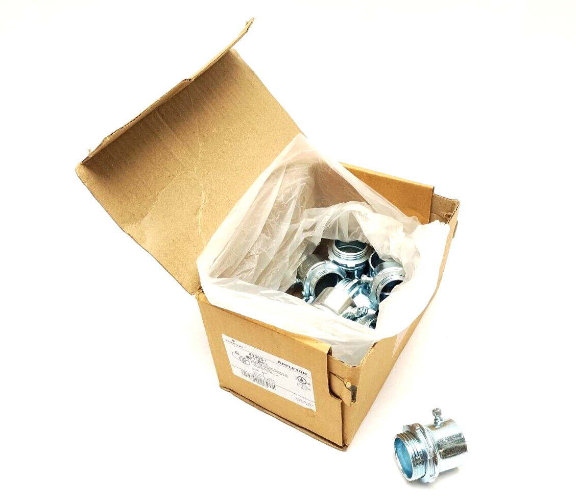 Appleton 4100S 1" EMT Set Screw Connector BOX OF 11 - Maverick Industrial Sales
