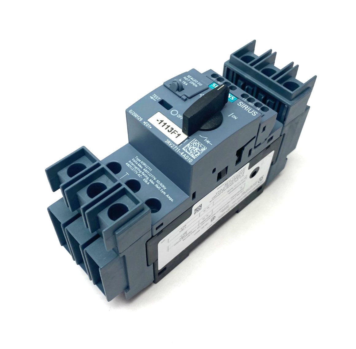 Siemens 3RV2711-4AD10 SIRIUS Motor Starter Circuit Breaker Frame Size S00 - Maverick Industrial Sales