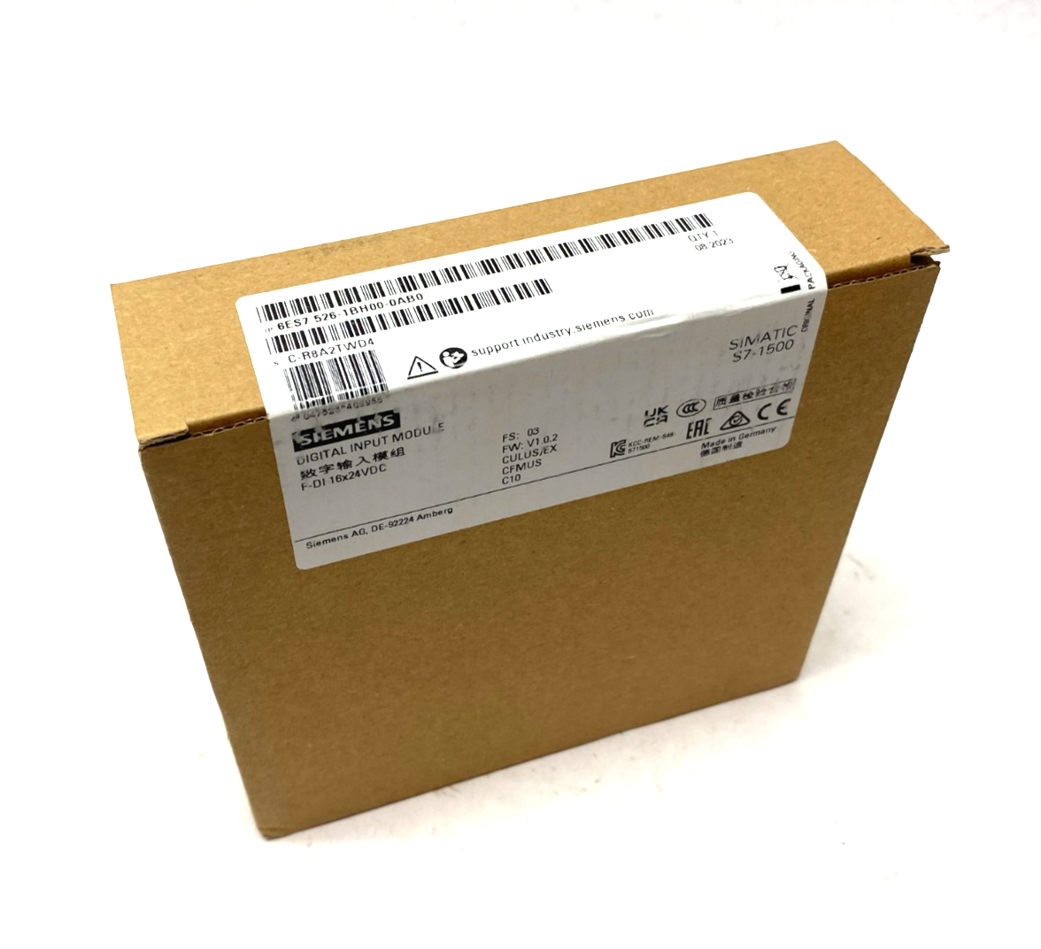 Siemens 6ES7526-1BH00-0AB0 SIMATIC S7-1500 Digital Input Module F-DI 16x24VDC - Maverick Industrial Sales