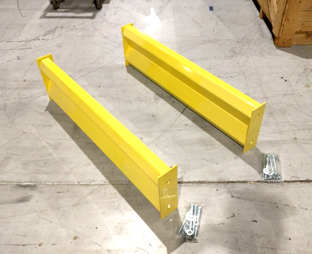 TGR4 | Bluff Tuff Guard Warehouse Crash Guard 4' Safety Rail & Fasteners LOT OF 2 - New Other - Maverick Industrial Sales
