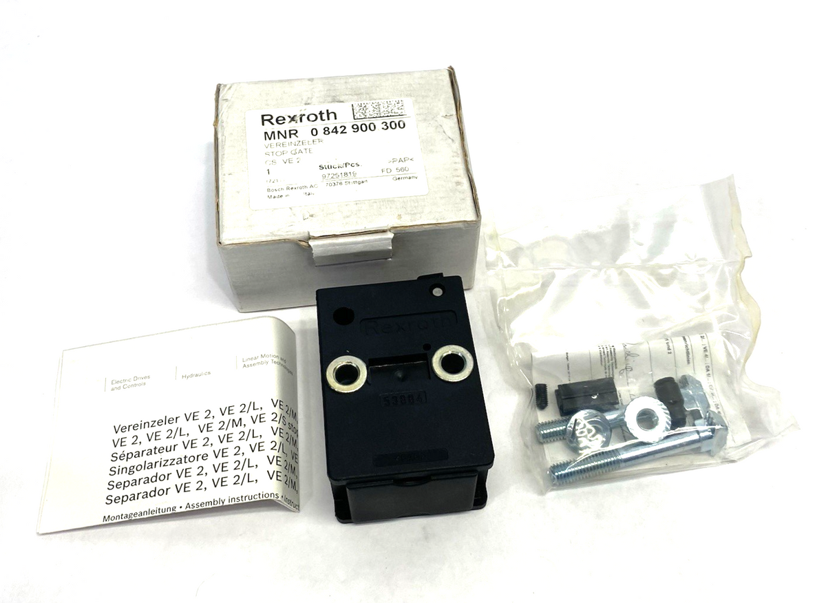 Bosch Rexroth 0842900300 Pneumatic Damping Stop Gate VE 2 - Maverick Industrial Sales