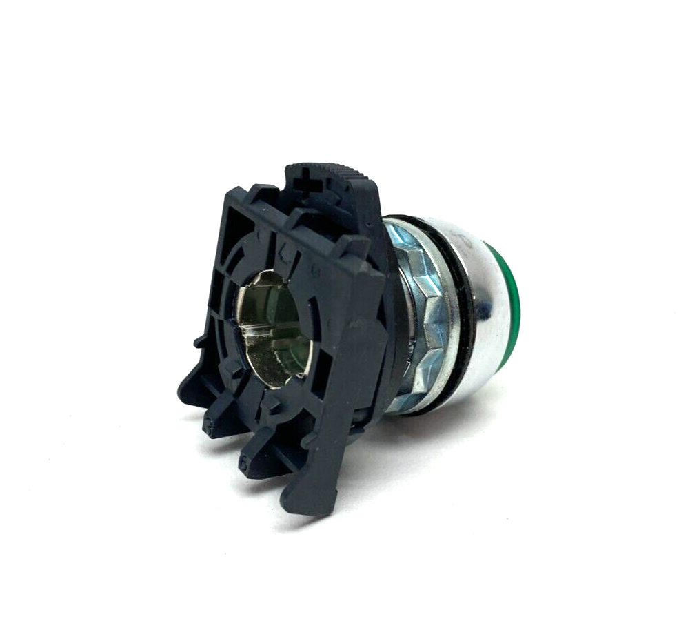 800FM-LE3 | Allen Bradley Extended Illuminated Pushbutton Green w/ Plastic Collar - Used - Maverick Industrial Sales