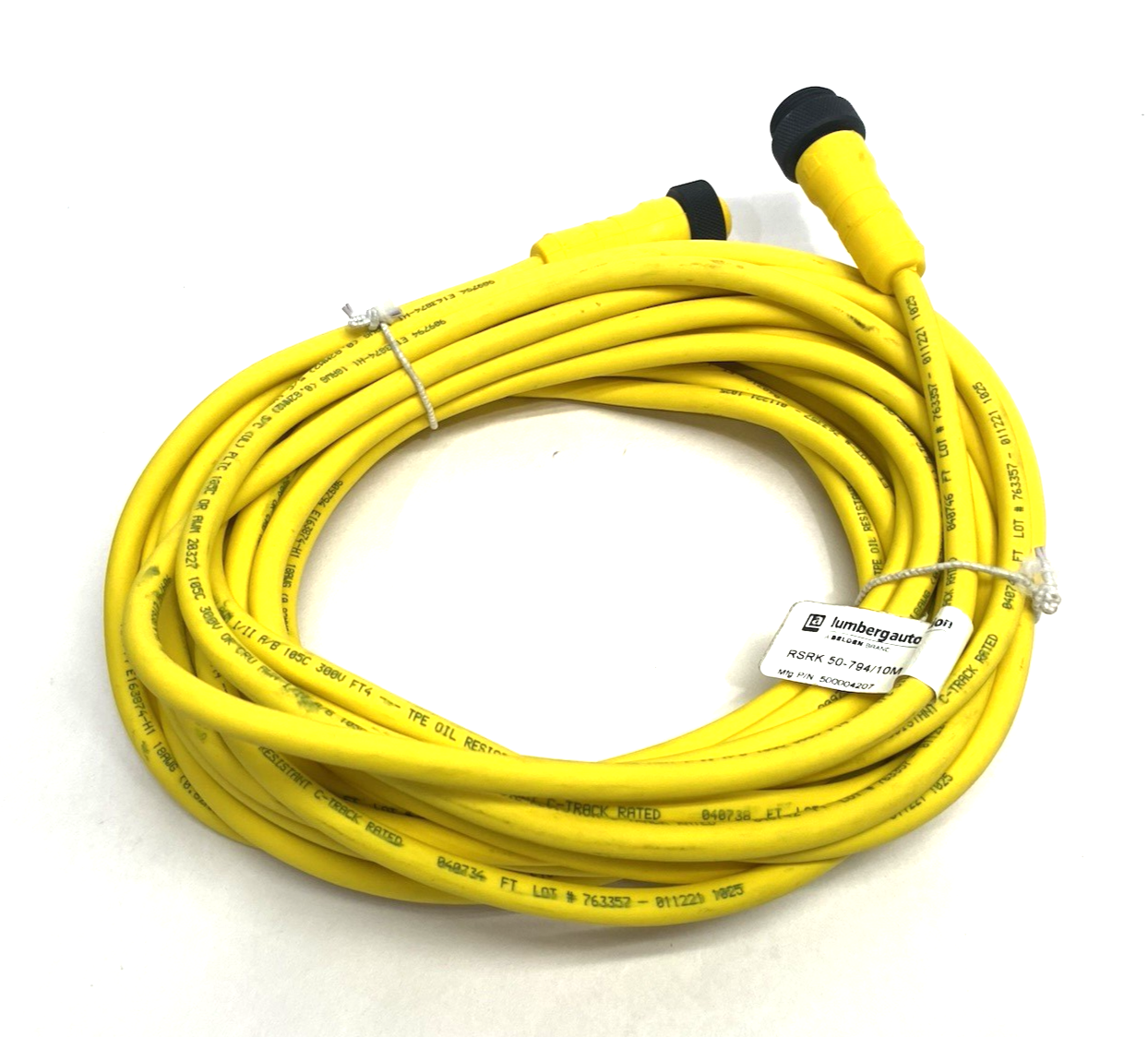 Lumberg Automation RSRK 50-794/10M Double Ended Cable Cordset 5-Pole 500004207 - Maverick Industrial Sales
