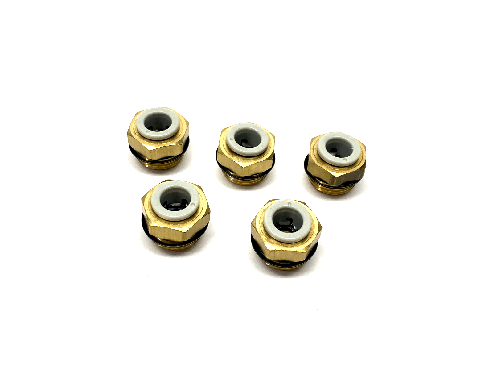 KQ2H08-U03A | SMC Pneumatic One-Touch Fitting For 8mm Tube O.D. x G 3/8" LOT OF 5 - New Other - Maverick Industrial Sales