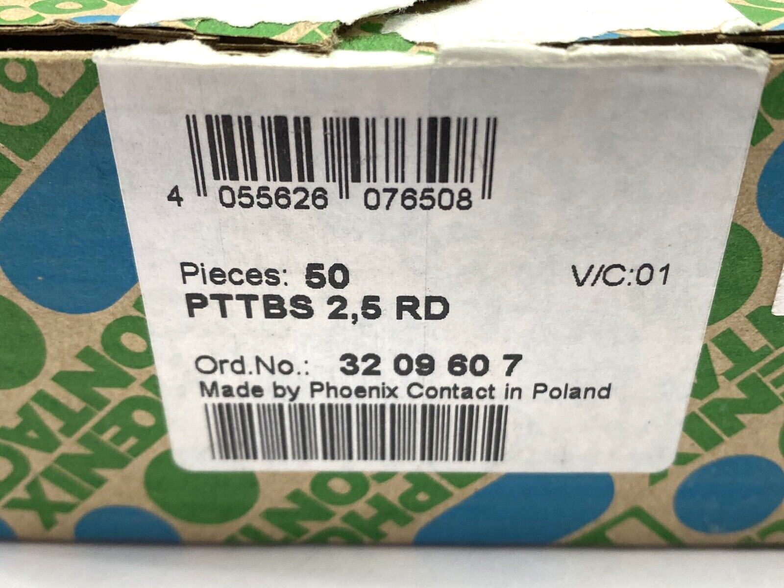 Phoenix Contact 3209607 Disconnect Terminal Block PTTBS 2,5 RD LOT OF 20 - New – Open box - Maverick Industrial Sales
