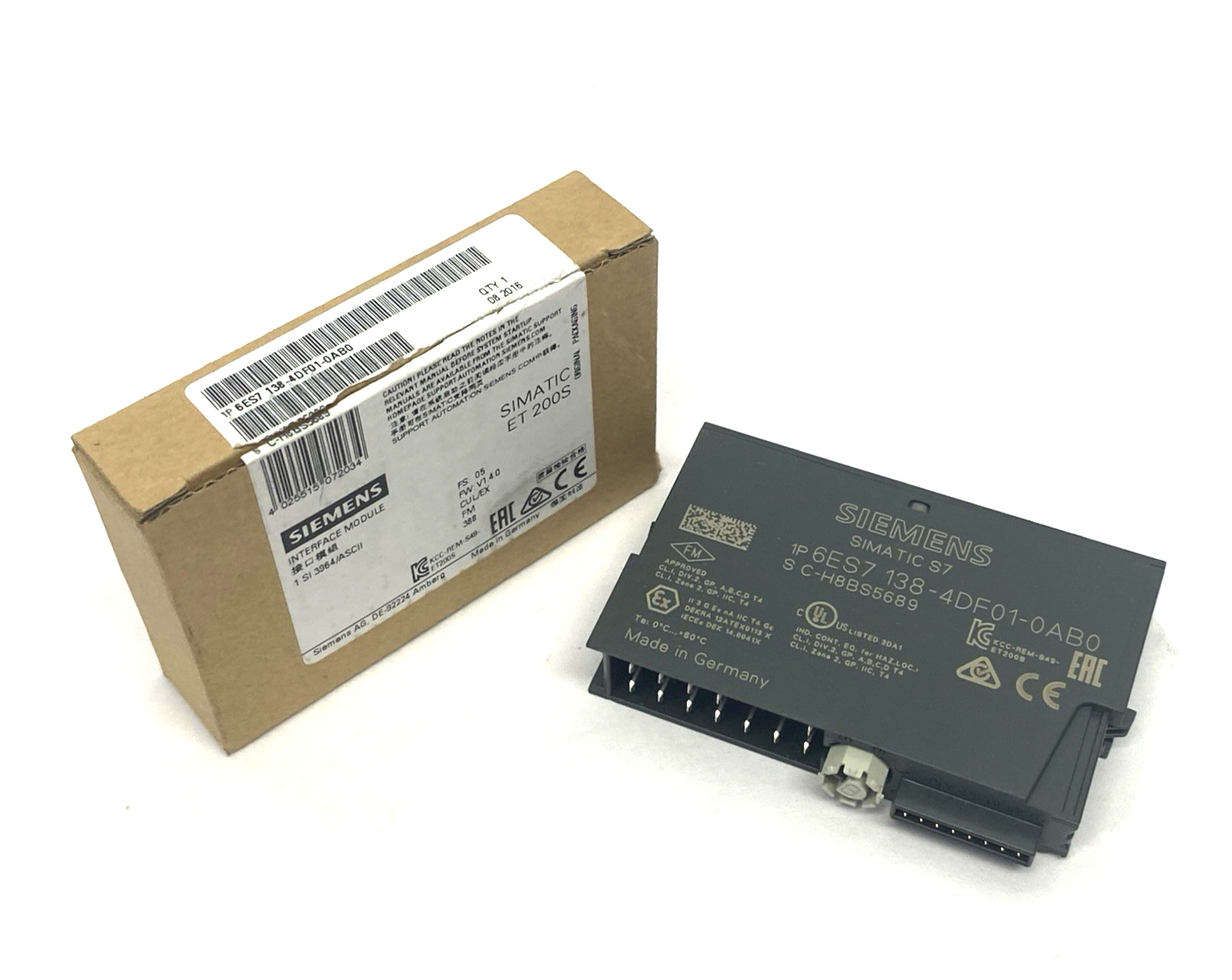 Siemens 6ES7138-4DF01-0AB0 SIMATIC DP Serial Interface Electronics Module 1-Chan - Maverick Industrial Sales