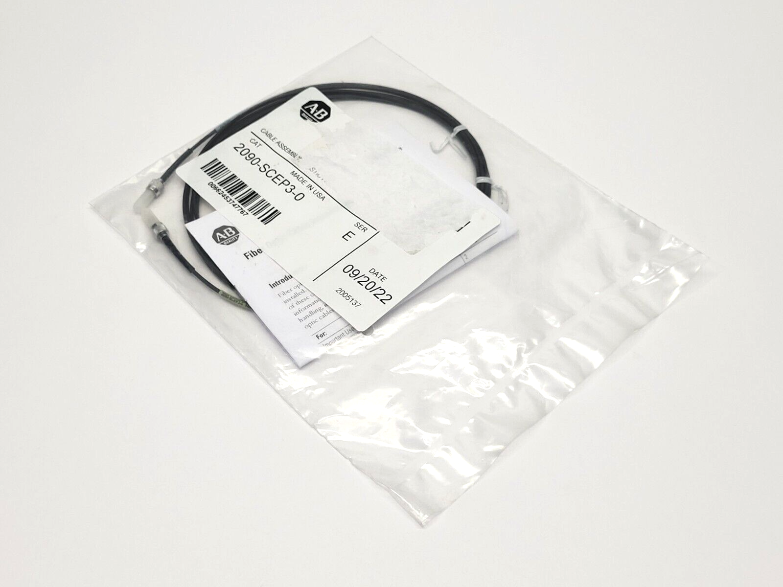 2090-SCEP3-0, Ser. E | Allen Bradley 2090-SCEP3-0 Sercos Fiber cable 3m Ser. E - New - Maverick Industrial Sales