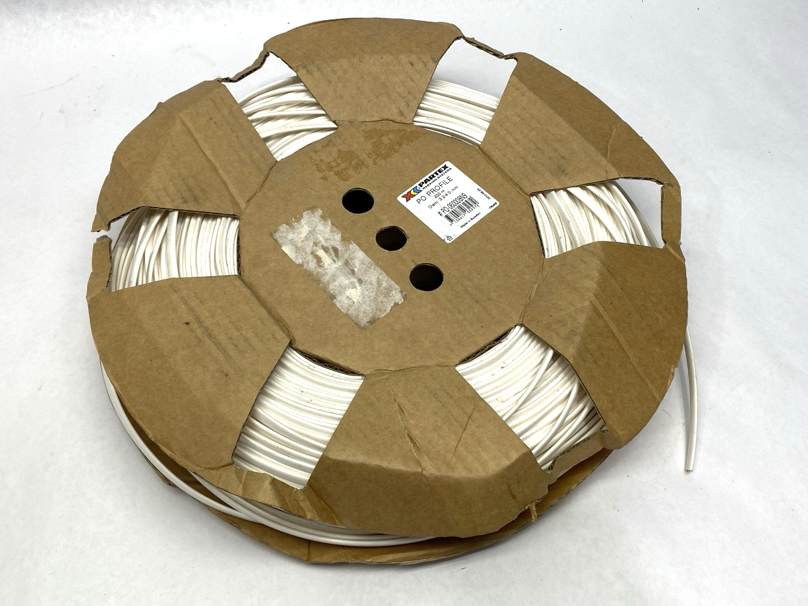 PO-06000BN9 | Partex PO Profile Oval Tube Markers White 3.2-4mm Diameter 200m - New Other - Maverick Industrial Sales