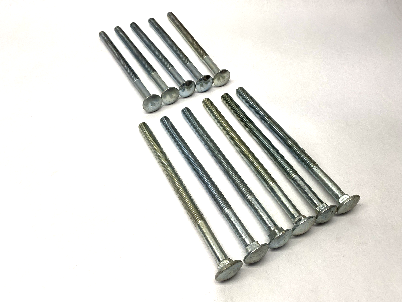 1/2"-13 x 8" Carriage Bolts Grade 2 LOT OF 11 SHELFWARE - New – Open box - Maverick Industrial Sales