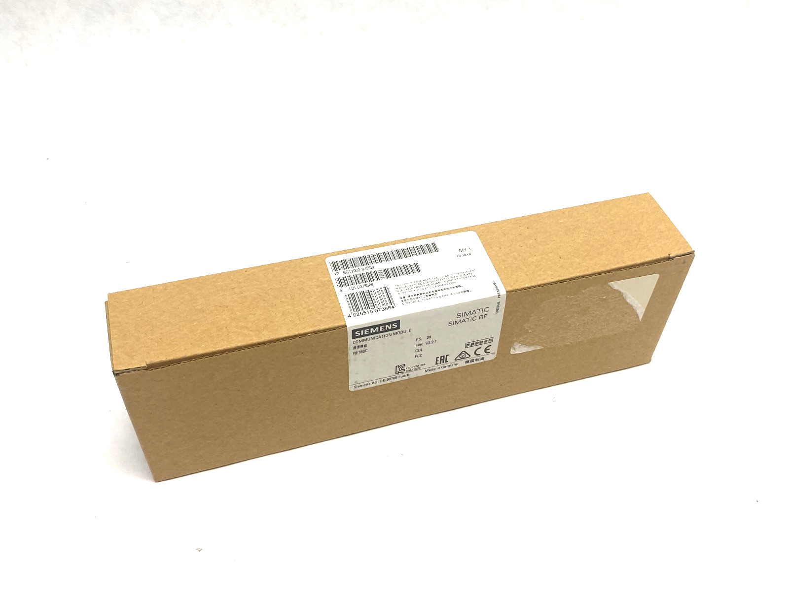 Siemens 6GT2002-0JD00 SIMATIC RF RFID Communications Module RF180C - Maverick Industrial Sales