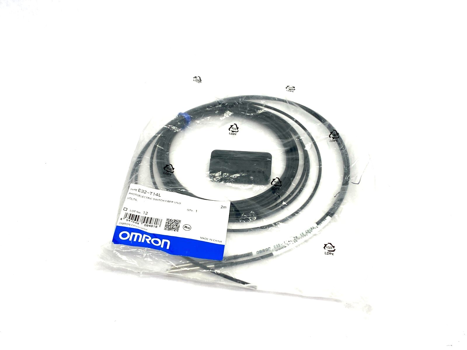 Omron E32-T14L Fiber Optic Sensor Head Dual-Channel - Maverick Industrial Sales