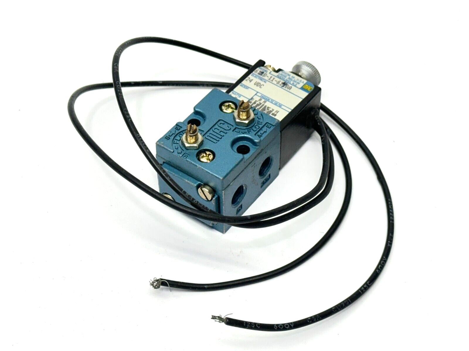 612B-11-614BA | Mac Valves Solenoid Valve 4-Way 24VDC 8.5W - Used - Maverick Industrial Sales