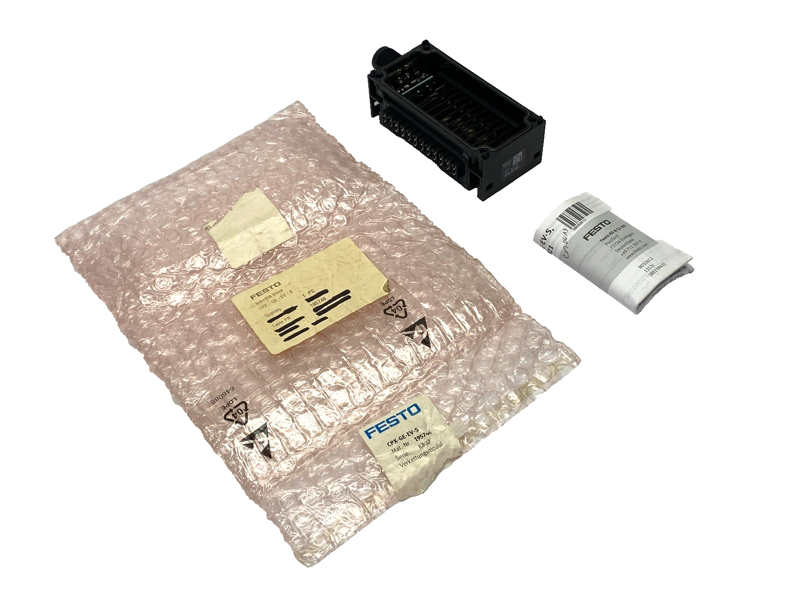 Festo CPX-GE-EV-S Interlinking Block 195746 - Maverick Industrial Sales