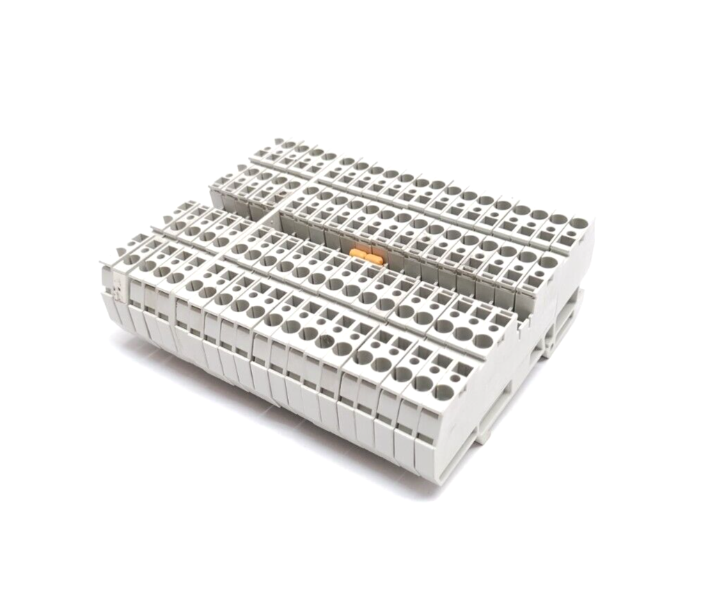Morsettitalia EURO QM2/2 2.5/35 Terminal Block 5mm Thick, Gray 42414 LOT OF 20 - Maverick Industrial Sales