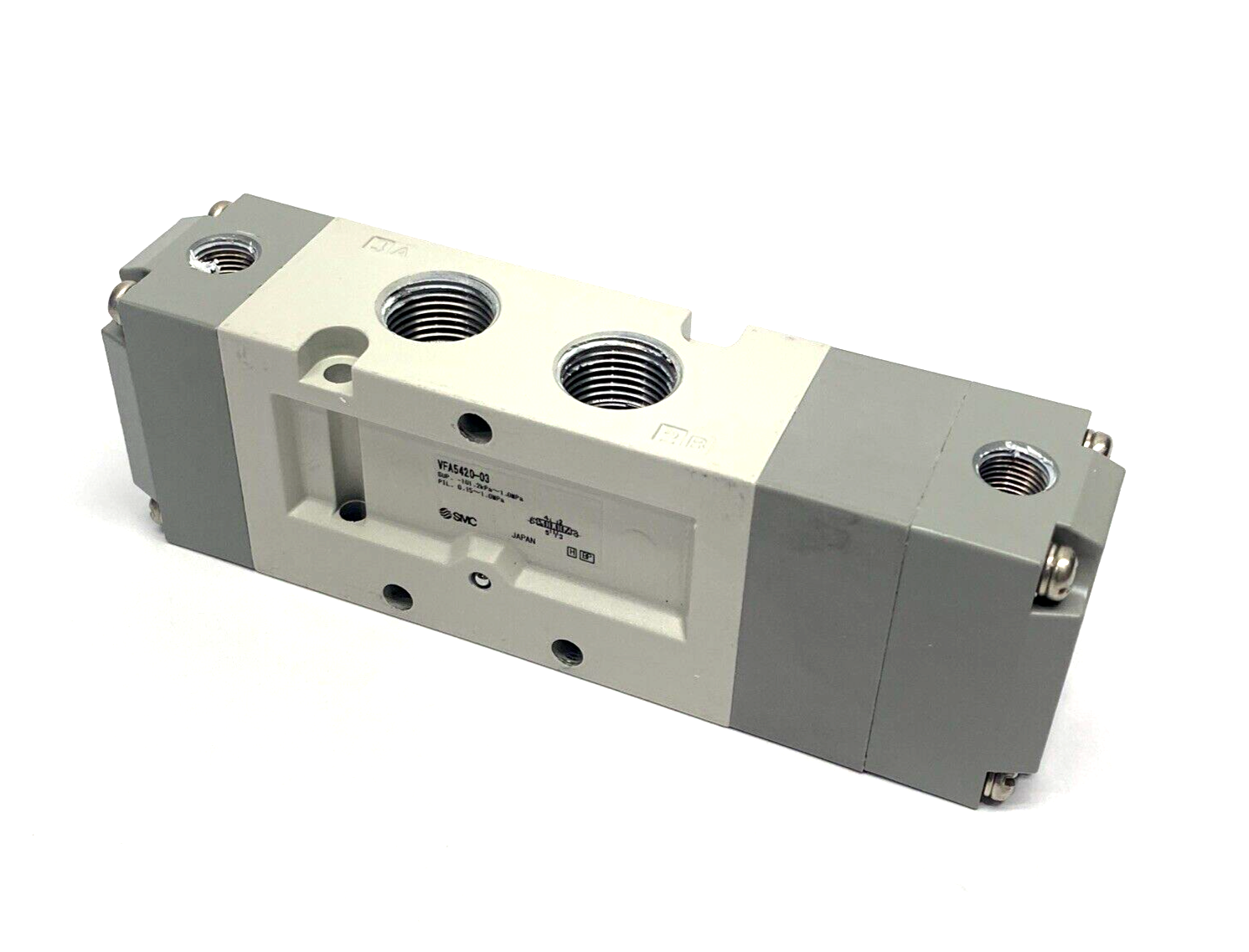 VFA5420-03 | SMC Pneumatic Valve 3-Position 3/8" Ports - Used - Maverick Industrial Sales